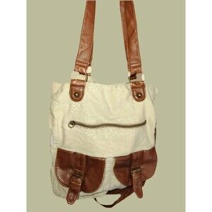 Claire's Khaki Canvas Carry All Bag